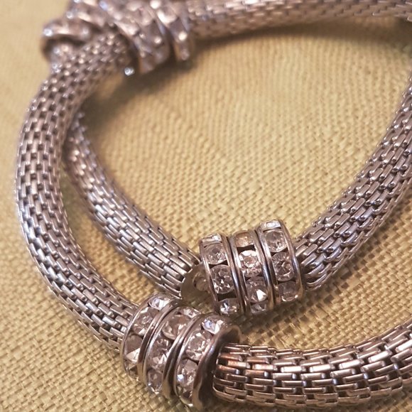 3 silver - tone bracelets. - Picture 2 of 7